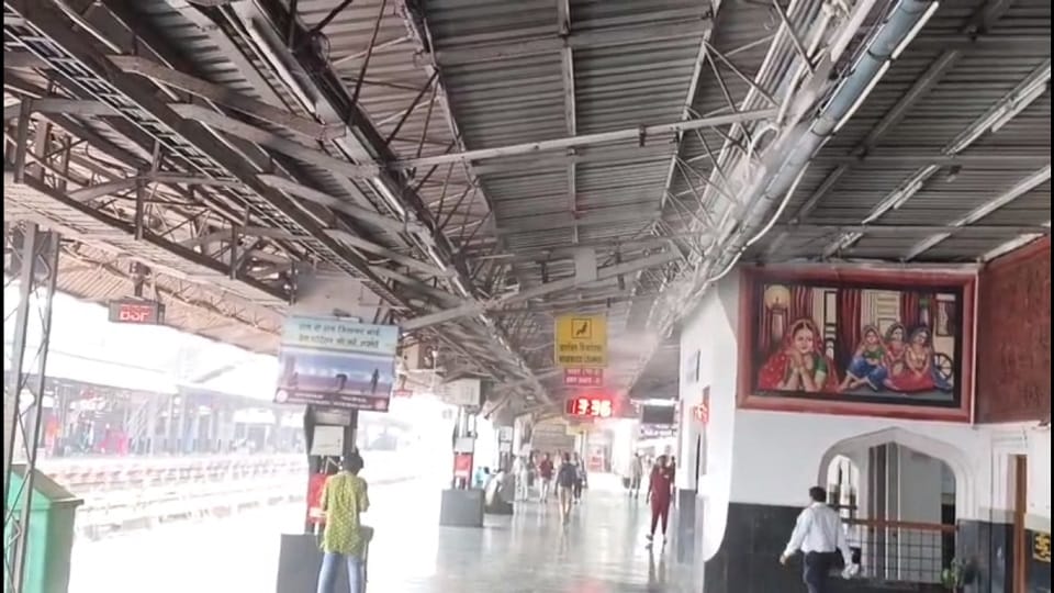 Passengers will get relief from heat in platform in Bilaspur