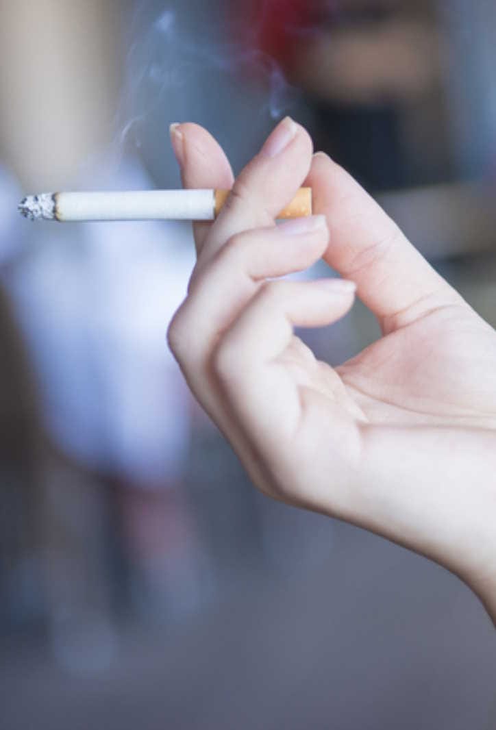 If the mother is addicted to smoking then the lungs of the newborn may be small.