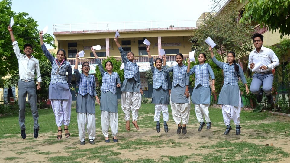 In Hathras, high school result was 88 and intermediate result was 74 percent