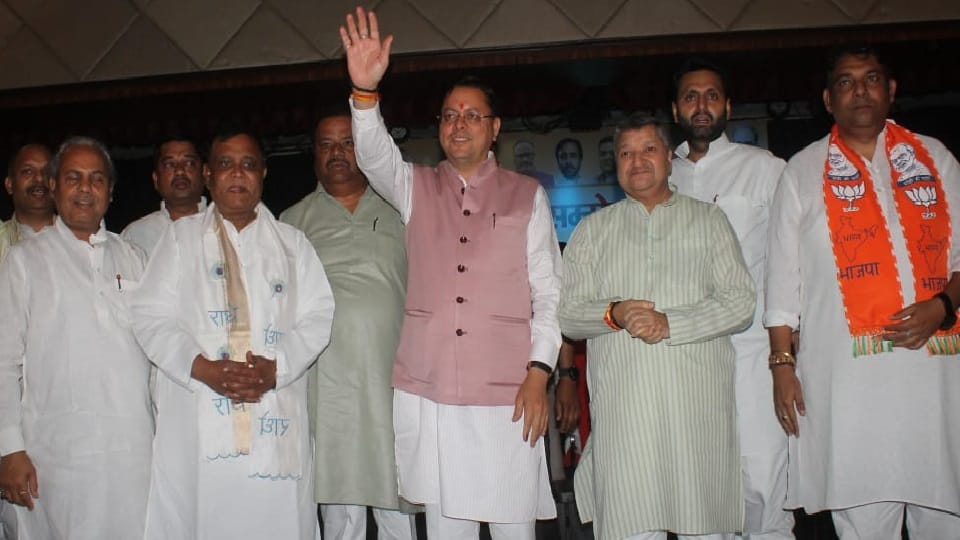 CM Pushkar Dhami said in Ghaziabad that anti national people do not want Modi to become Prime Minister