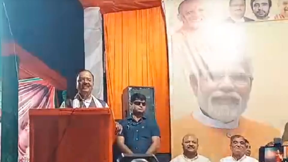 Deputy CM Keshav Maurya addressed election rally in support of  BJP candidate from Ghaziabad