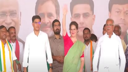 'Politics of drama and drama is going on under BJP rule': said Priyanka Gandhi in chhattisgarh