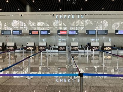 Lucknow Airport: Water leaked from the new terminal T-3 in the first rain itself, it was ready on March 10 its