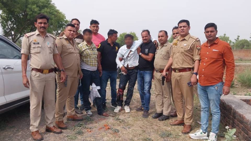 police arrested two accused during encounter In Firozabad opened fire on uncle and marriage home operator
