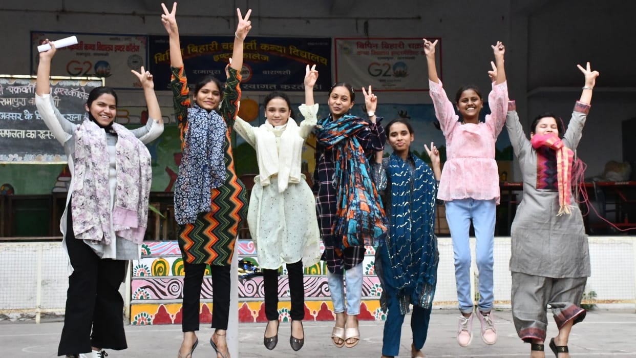 UP Board Result 2024 toppers of varanasi see latest photos