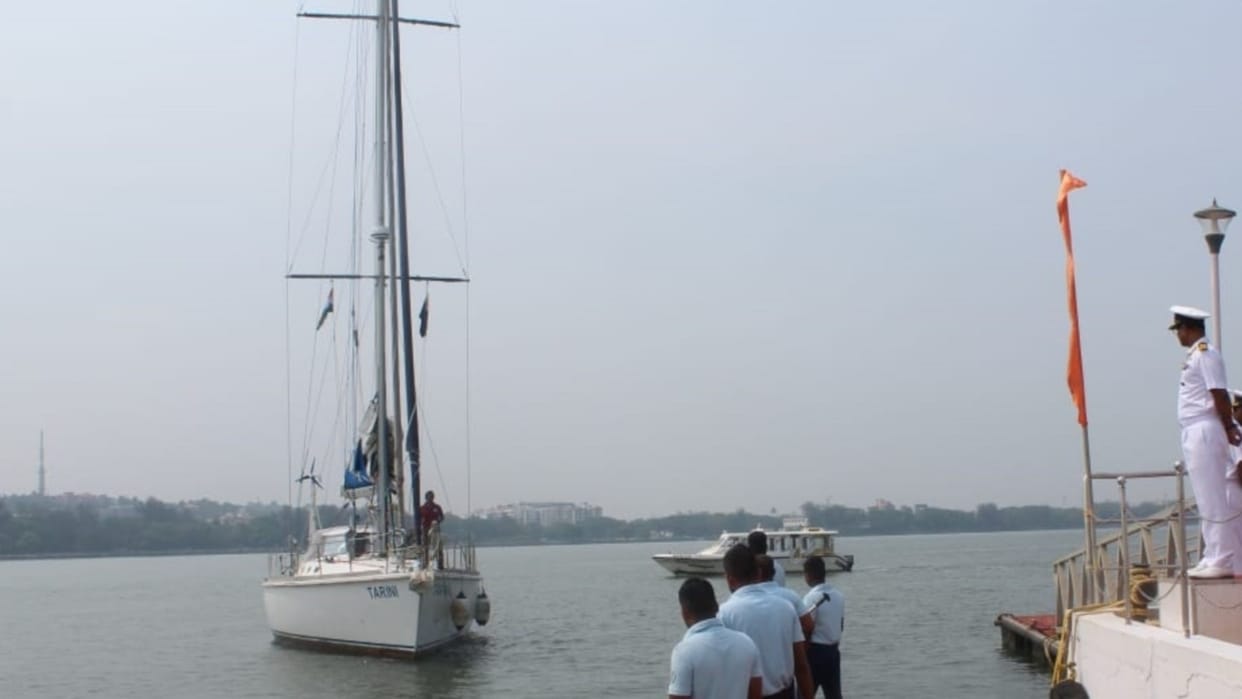 INSV Tarini with women officers returns home after 2 months