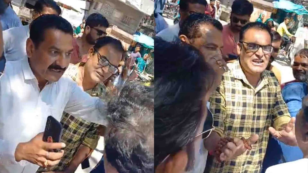 Sirohi News: Dispute between BJP and Congress workers before Gehlot's road show