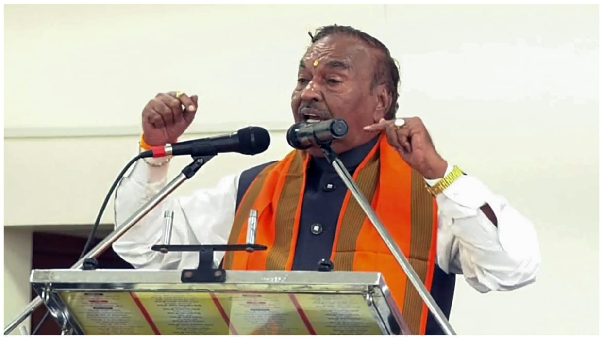 Karnataka rebel leader Eshwarappa expelled for six years BJP takes action