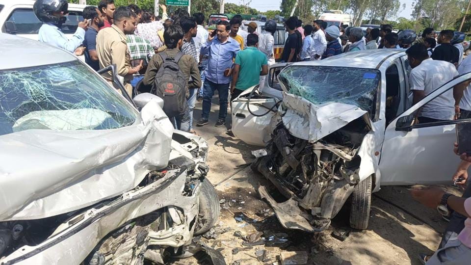 Last journey of friends: Two killed, six injured in car collision in Amroha