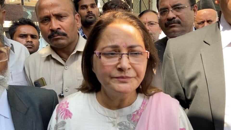 Former MP Jayaprada appeared in court in case of code of conduct violation