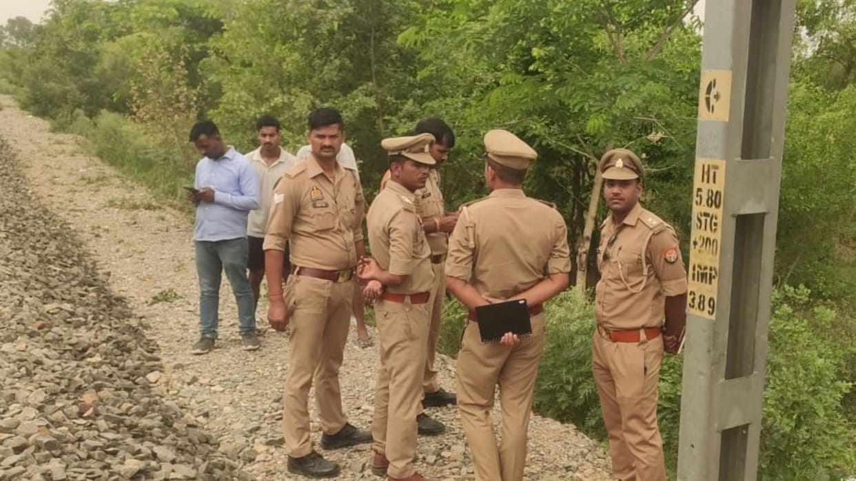Child dead body found on side of railway track in mau
