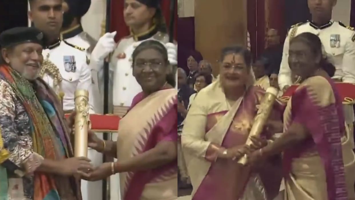 Mithun chakraborty received padma bhushan award by president draupadi murmu read details here