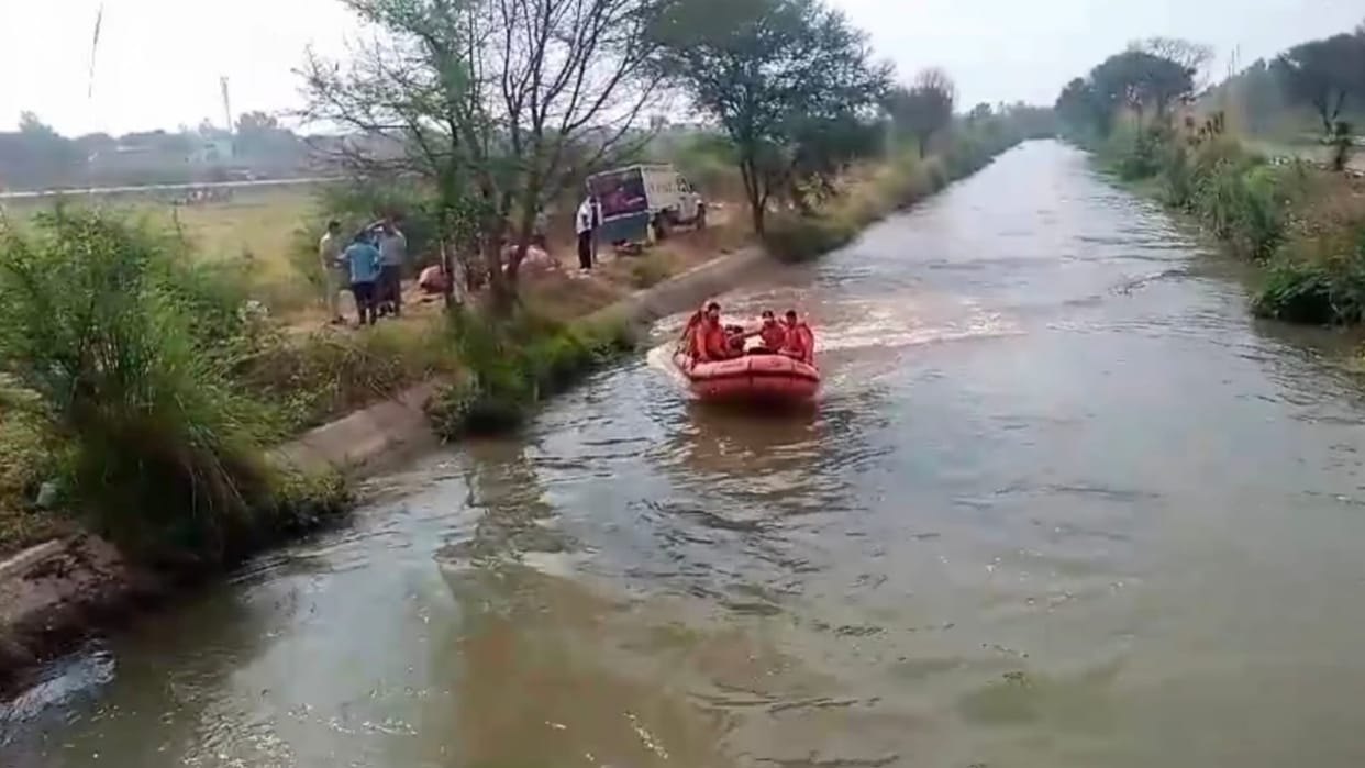 Rohtak: No trace of nut bolt trader even for the third day, police searching in the canal