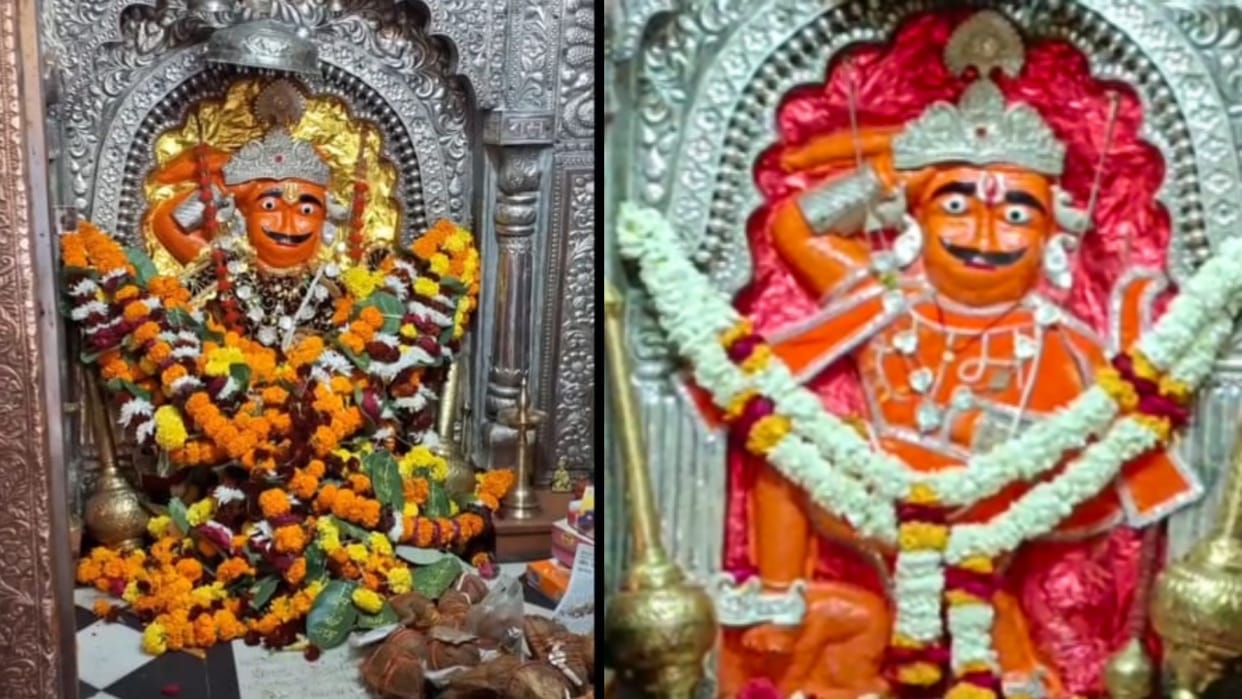 Hanuman Jayanti 2024: Hanumanji is sitting in military attire in the temple of Sagar.