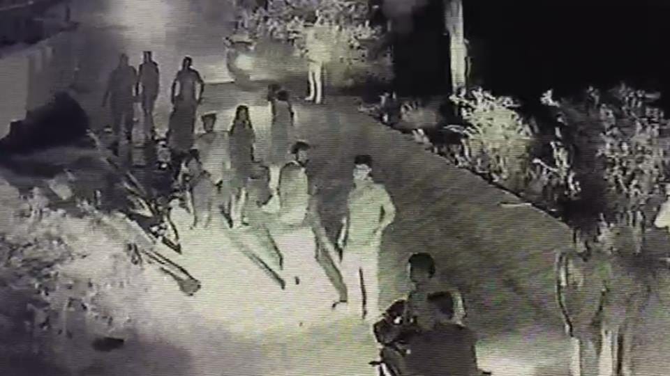 Amroha: More than twenty youths showed hooliganism, fired three rounds, see VIDEO