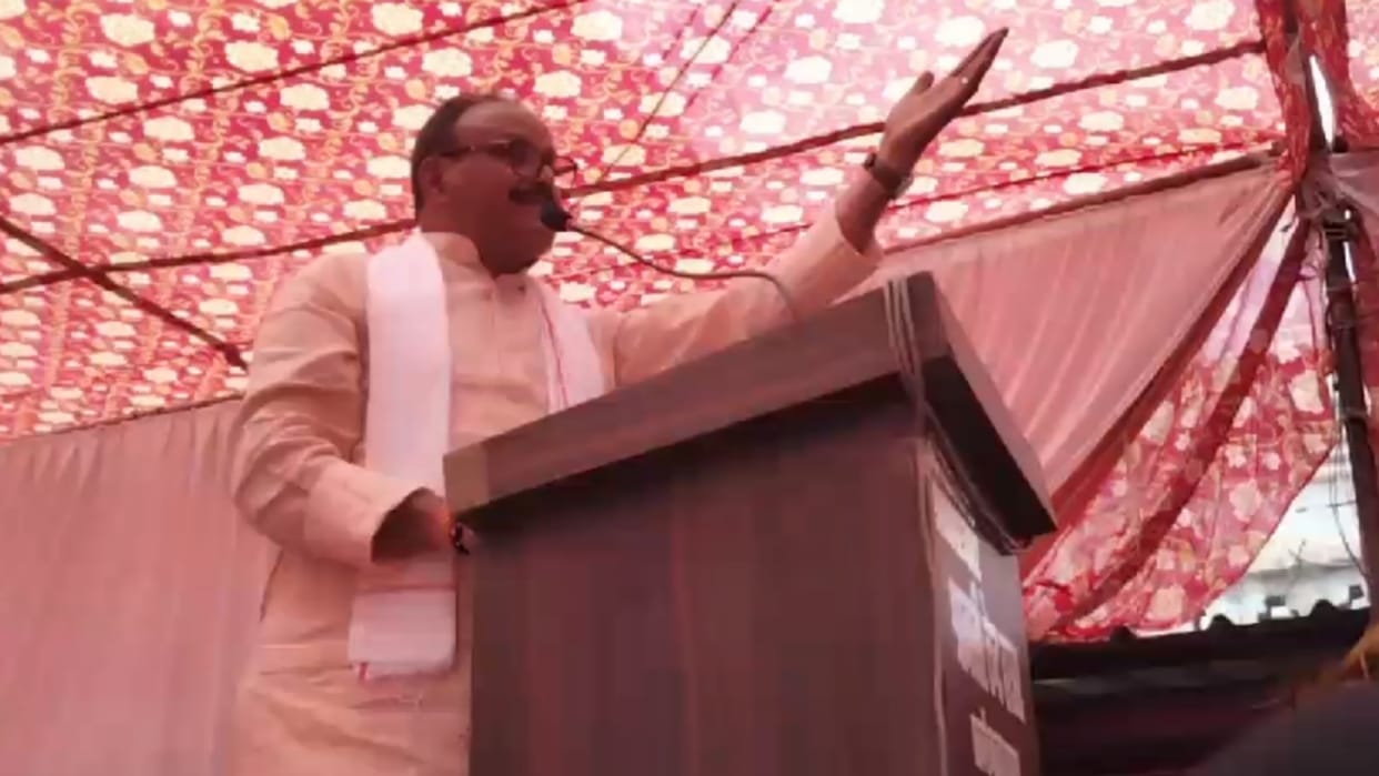Deputy CM Brajesh Pathak in Bahraich, says BJP will win all 80 seats in uttar Pradesh.
