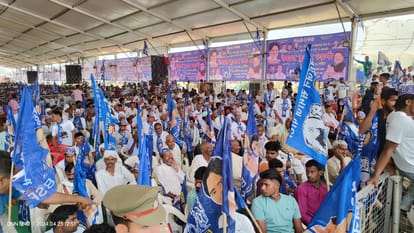 BSP Rally In Meerut: BSP supremo Mayawati was given a gold crown in Meerut, read her speech