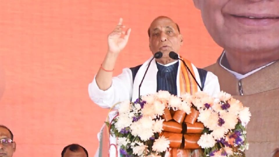 Rajnath Singh said that BJP does politics to build country and not  government.