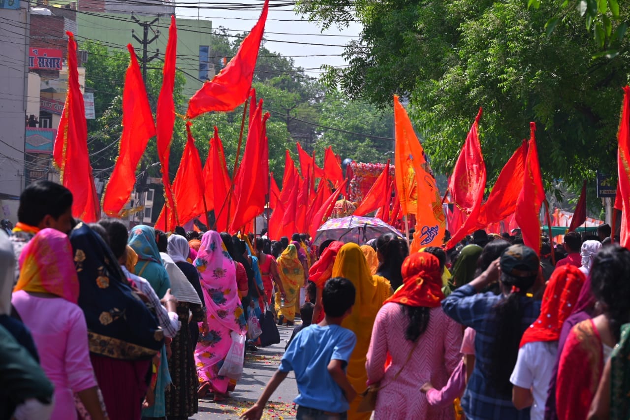 hanuman birth anniversary celebration with grand procession in varanasi