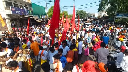 hanuman birth anniversary celebration with grand procession in varanasi