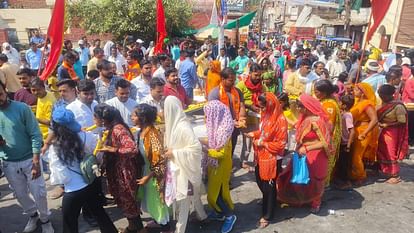 hanuman birth anniversary celebration with grand procession in varanasi