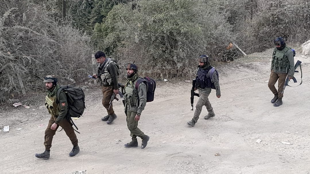 Poonch: Security forces engaged in scanning forests and drains, fired bullets at suspicious places