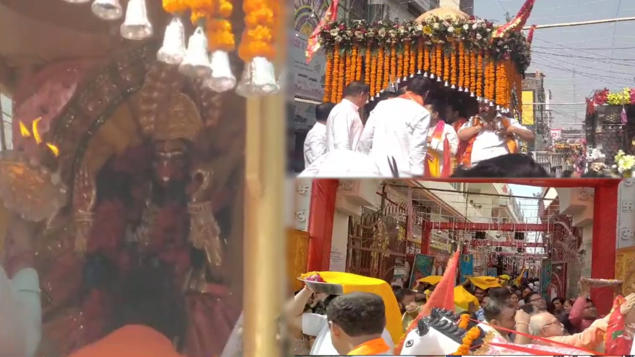 Muzaffarnagar: Balaji procession being taken out with great pomp, floats, bands and DJs included