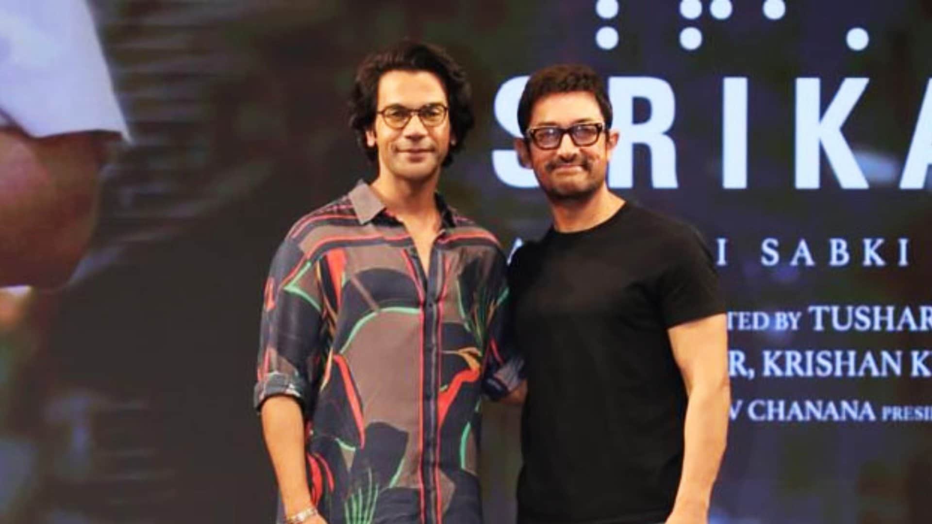 Srikanth film papa kehte hain song launch event aamir khan rajkummar rao alaya F udit narayan srikanth bolla