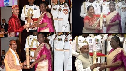 Padma Awards 2024 honored Surendra Mohan Mishra Godavari Singh Urmila Srivastava Khalil Ahmed