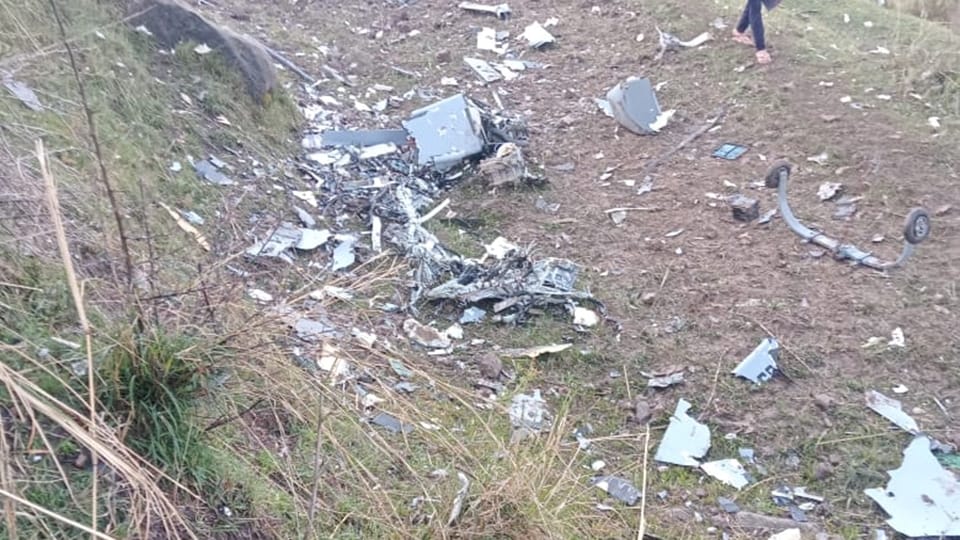 jammu kashmir : Drone Like Object In Damaged Shape Found Near LoC In Poonch