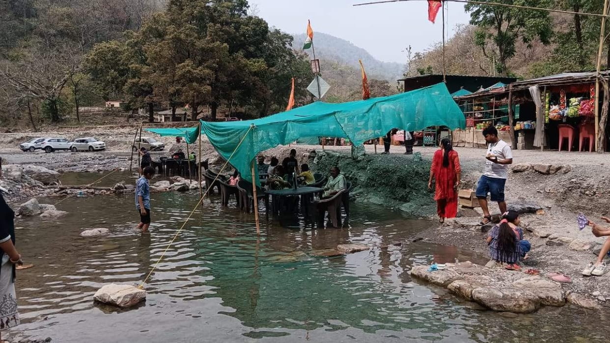 Forest Department removed chairs and tables