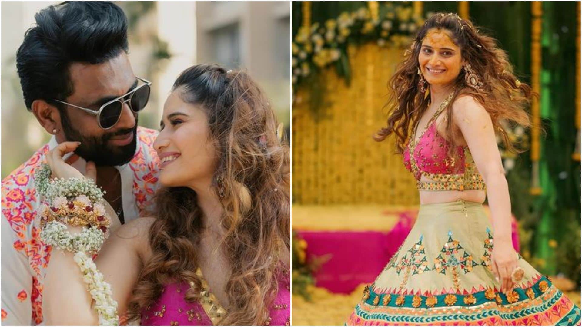 Arti singh Dipak Chauhan Wedding: Govinda Niece Distribute Sweets for Media people with Krushna Abhishek