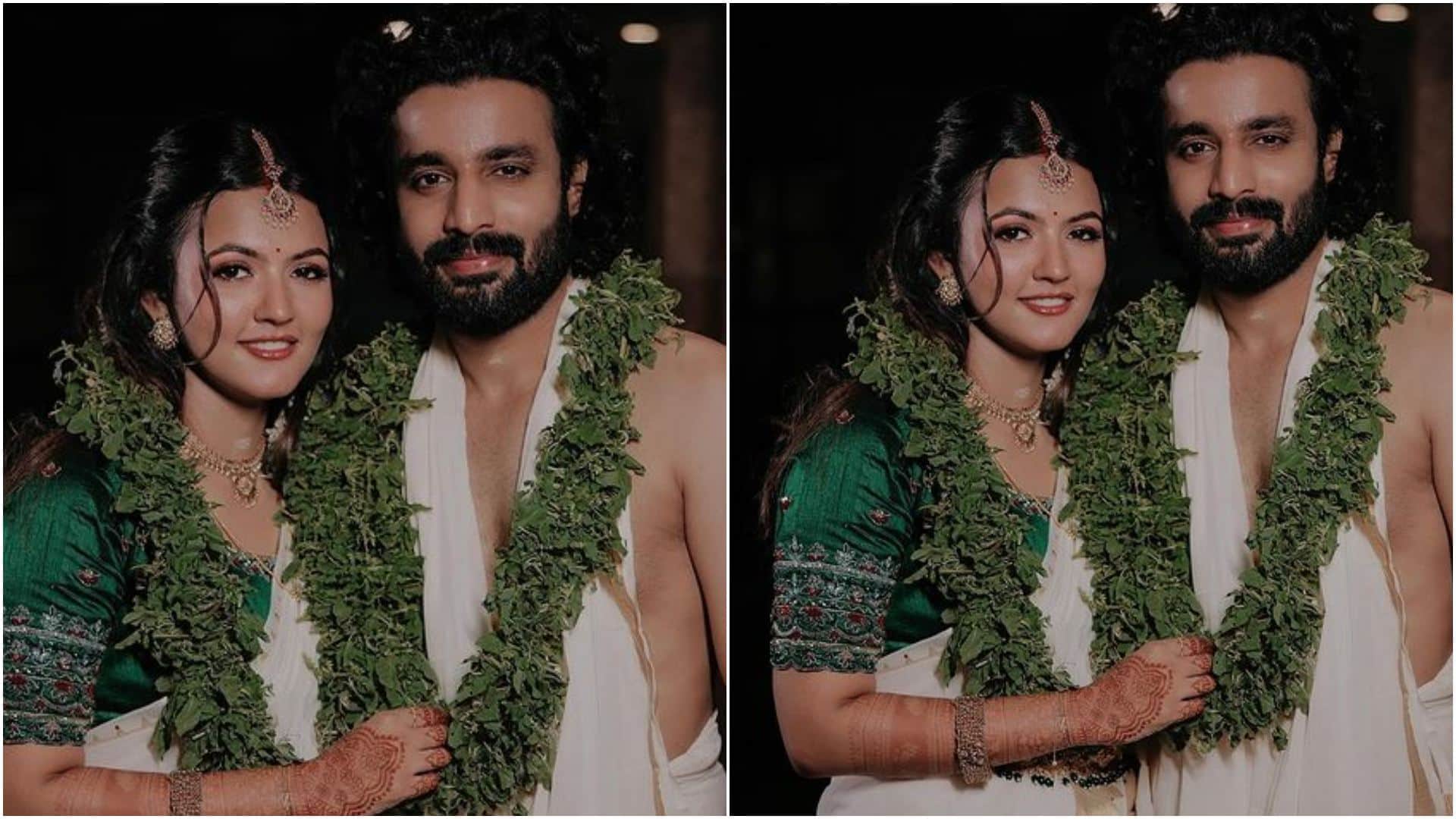 Actress Aparna Das ties the knot with Deepak Parambol See Their Wedding Photos Goes Viral