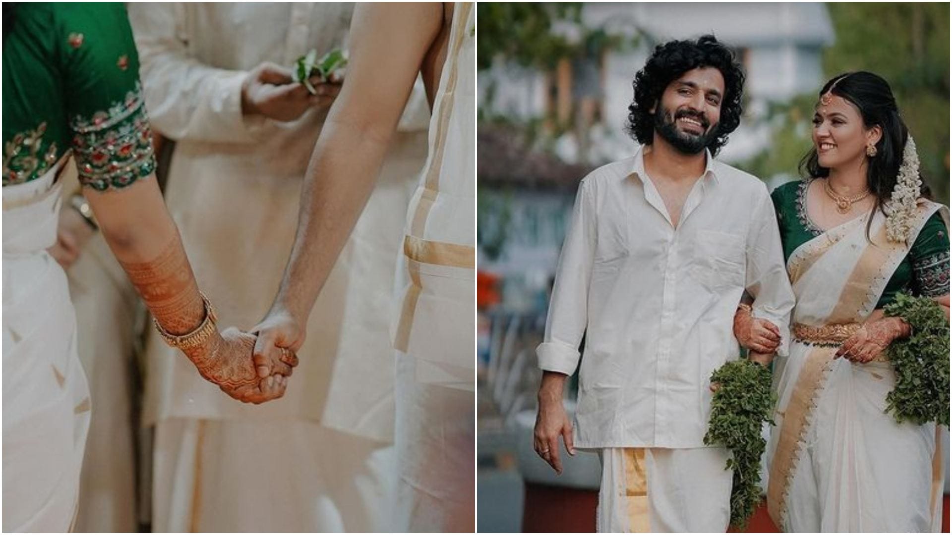Actress Aparna Das ties the knot with Deepak Parambol See Their Wedding Photos Goes Viral