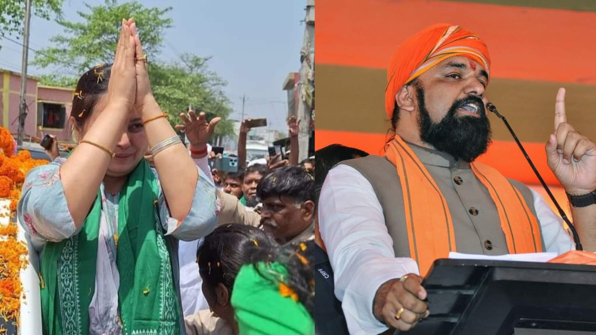 रोहिणी और सम्राट चौधरी।