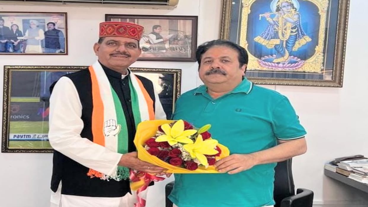 himachal election news: Captain Ranjit Rana of BJP joins Congress party