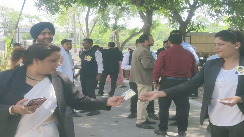 Voting is being held for the election of District Bar Association rudrapur