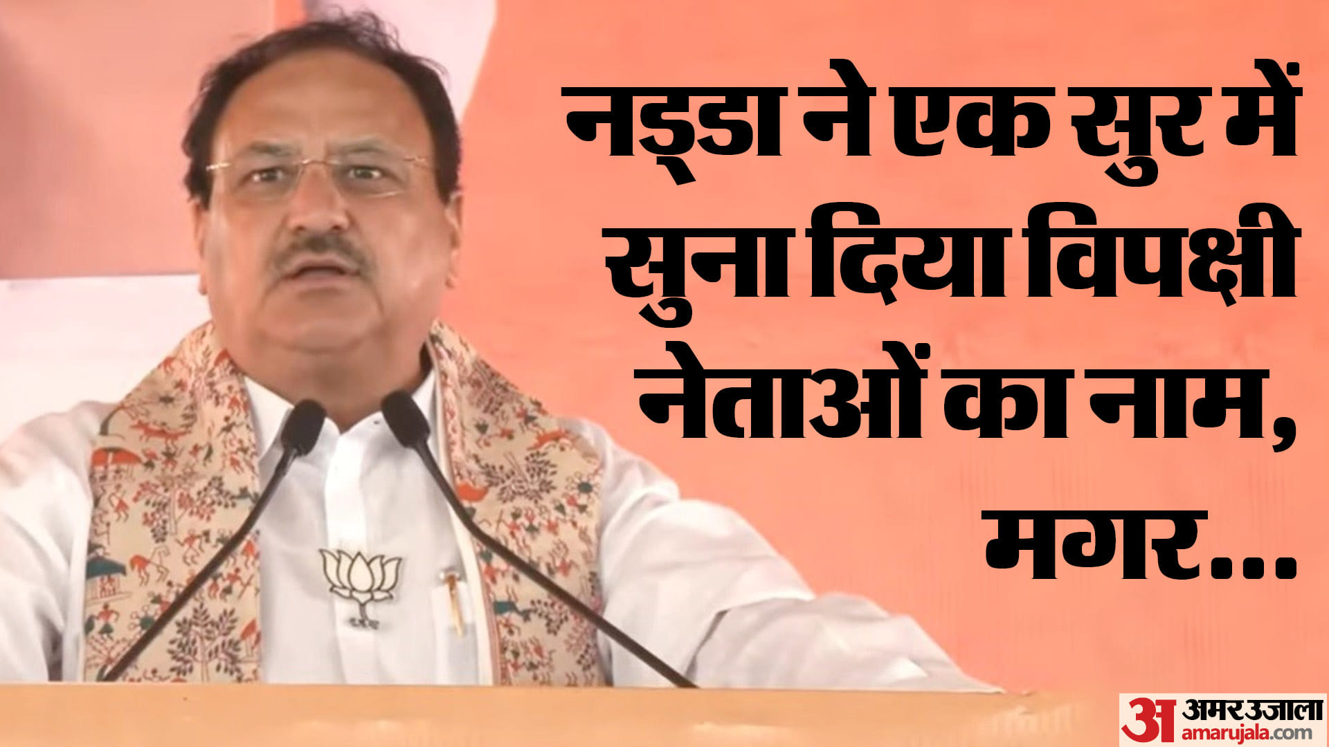 खगड़िया की जनसभा में भाजपा के राष्ट्रीय अध्यक्ष जेपी नड्डा।