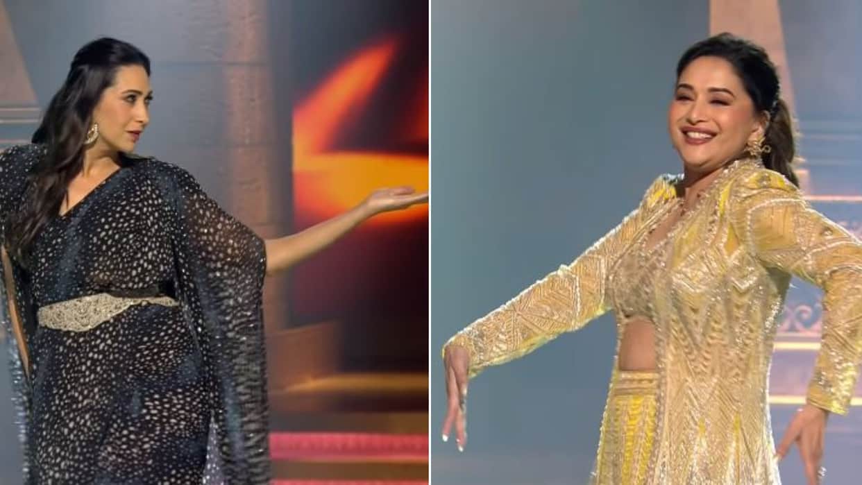 Madhuri Dixit Karisma Kapoor Dance of Envy from Dil To Pagal Hai Suniel Shetty gives standing ovation