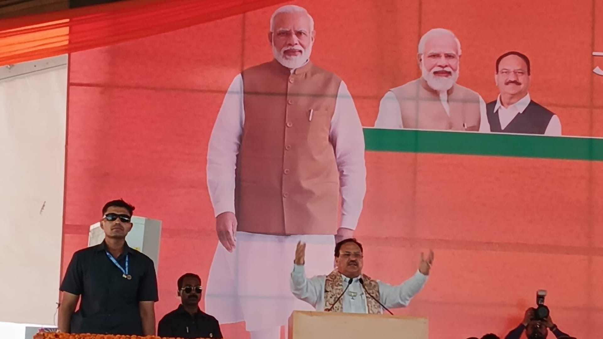 खगड़िया में जेपी नड्डा।