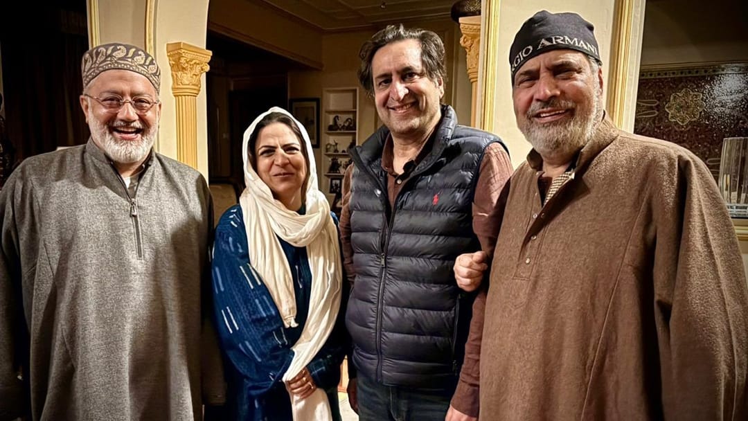 lok sabha election : Sajad Lone Seeks Support of Former JK Deputy CM Muzaffar Baig
