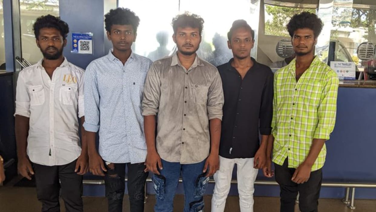 5 more Indian fishermen repatriated to India from Sri Lanka