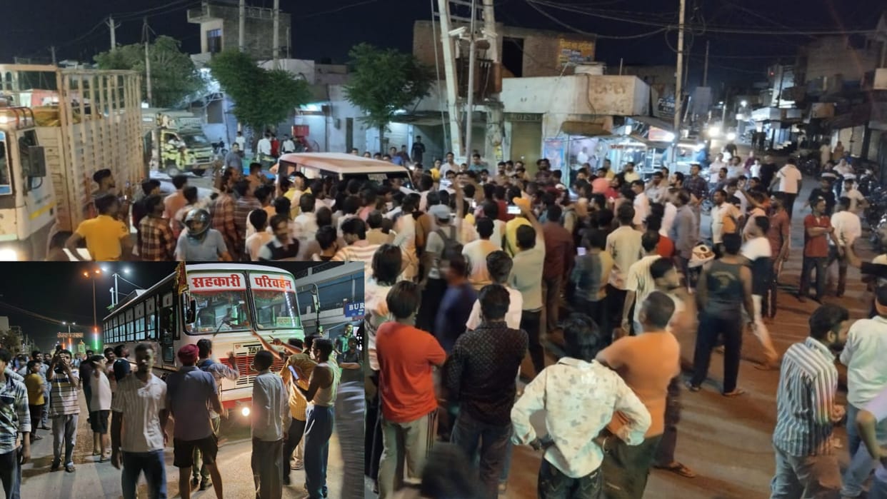 Ambala: Liquor was being served at the egg vendor, people got angry at the police who went to stop it