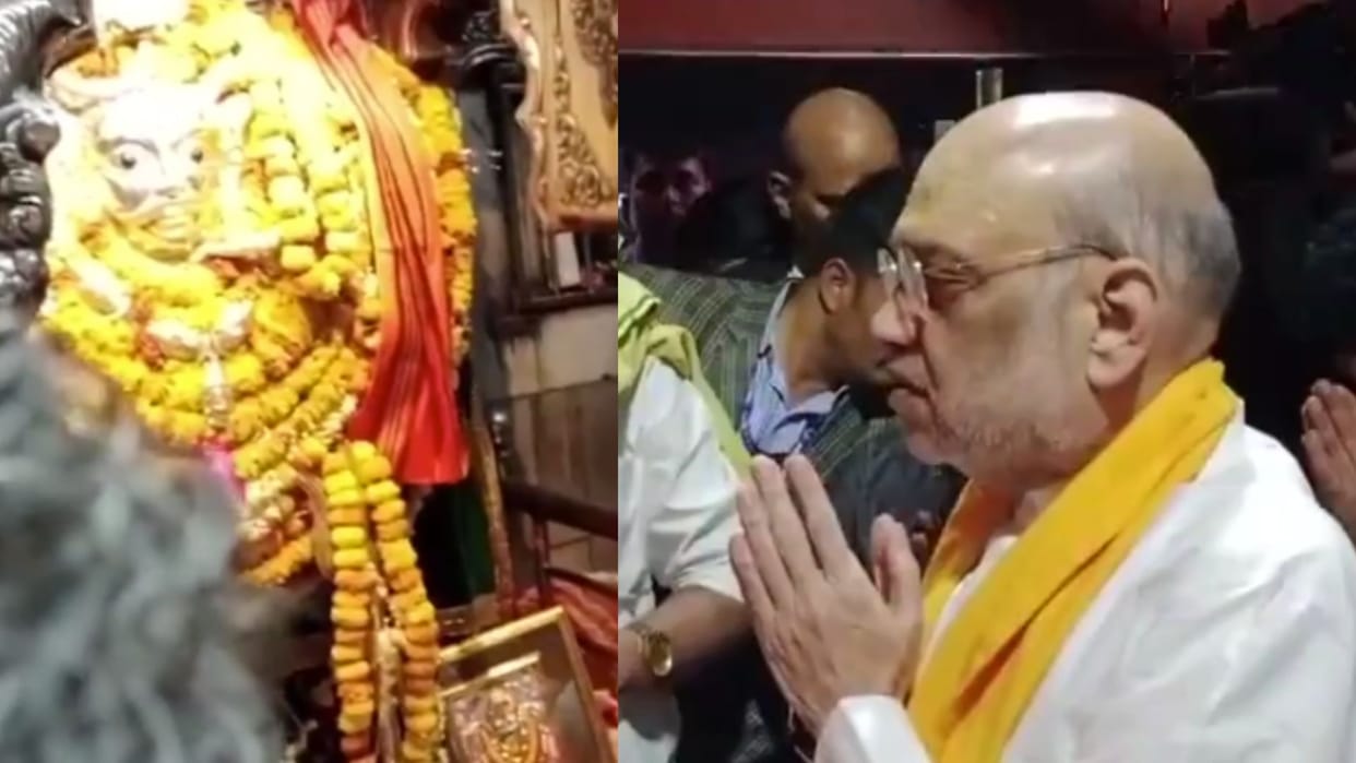 Home Minister Amit Shah performed darshan and worship at Baba Kaal Bhairav Temple in Kashi