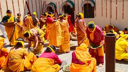 Chardham Yatra 2024 Badrinath Dham Gadu Ghada Yatra Sesame oil threaded in Narendra Nagar Rajdarba tehri