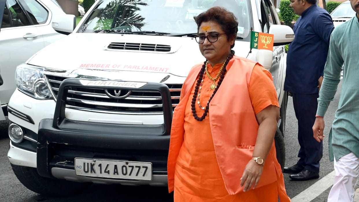 Malegaon blast case After repeated warnings Pragya appears before court to record statement