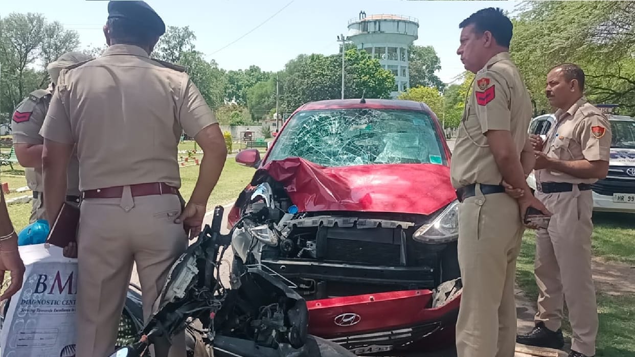 Army officer hits Activa driver with private car in Ambala, drags him far