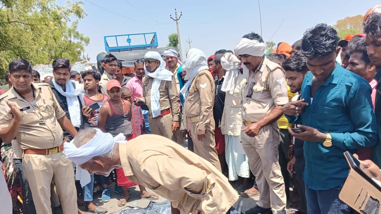 two youths died in road accident due to collision with bus in sonbhadra