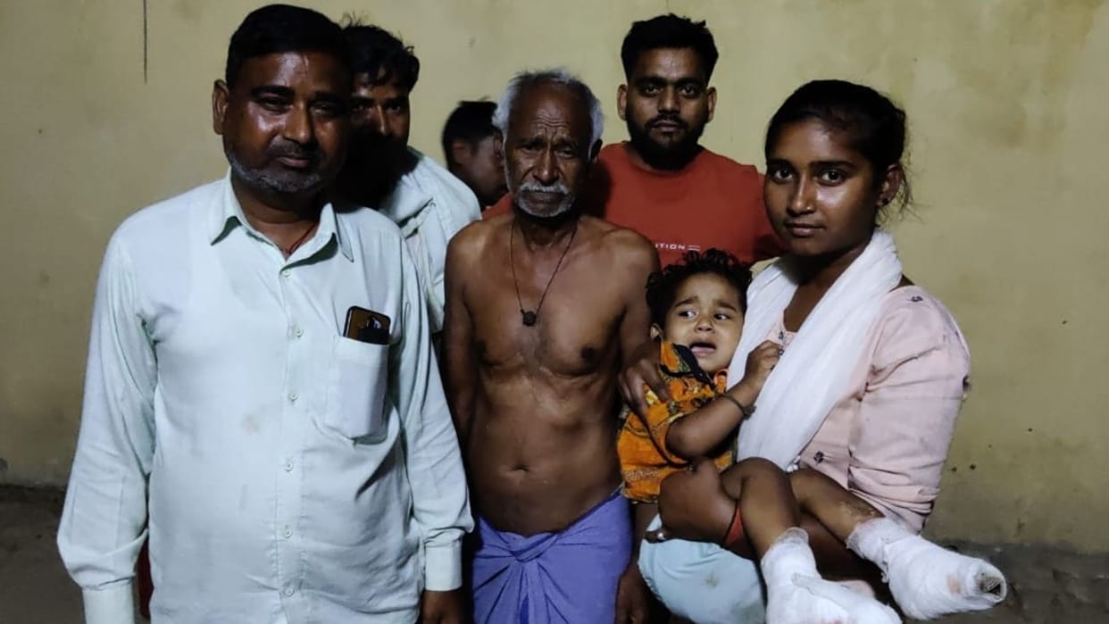Financial help the family of innocent child burnt accident in bhadohi