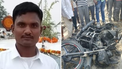 young man died of burns in ballia